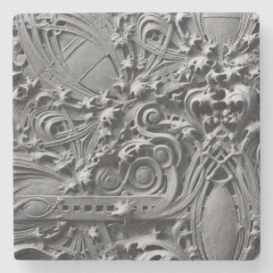 Louis Sullivan Spandrel Panel Detail Stone Coaster