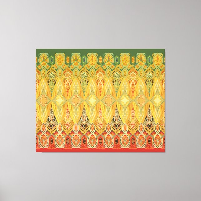 Louis Sullivan Truss Frieze Stencil Canvas Print (Front)