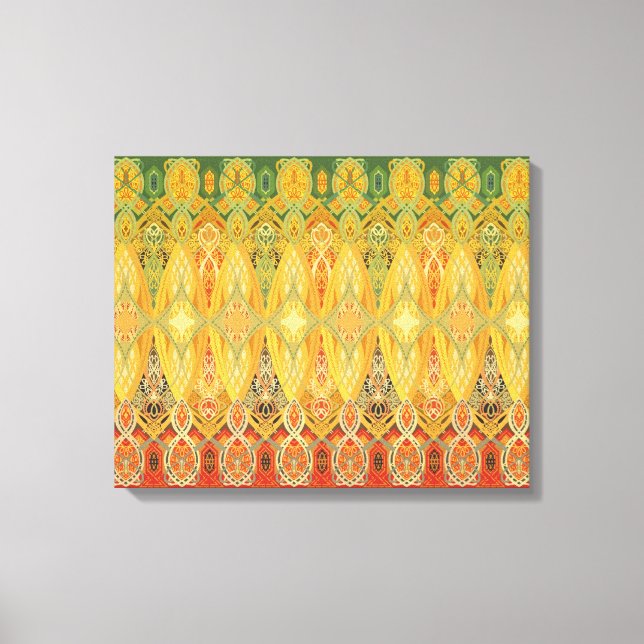 Louis Sullivan Truss Frieze Stencil Canvas Print (Front)