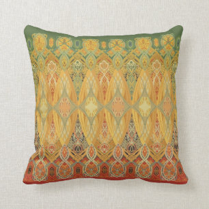 Louis Sullivan Truss Frieze Stencil Throw Pillow