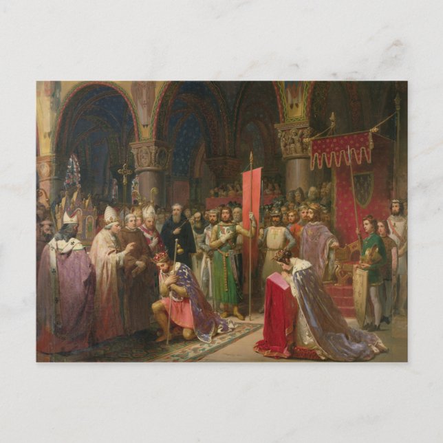 Louis VII  the Young, King of France Postcard (Front)