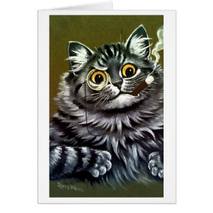 Louis vintage Wain m'a laissé penser la carte de