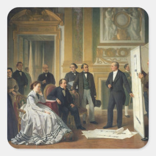 Louis Visconti Presenting the New Plans for Square Sticker