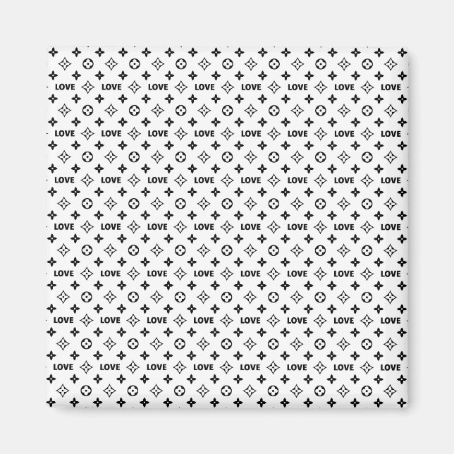 Louis Vuitton Pattern Love Magnet (Front)