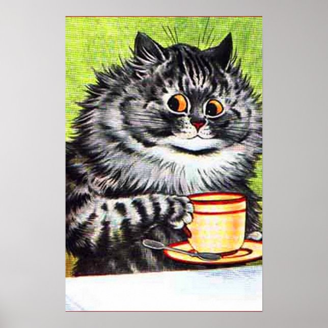 LOUIS WAIE CAFÉ CHAT BIG POSTER (Devant)