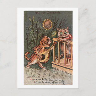 Louis Wain, Be My Valentine, Postcard