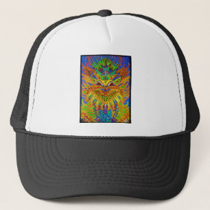 Louis Wain - Blue Paisley Cat Trucker Hat