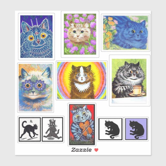 Louis Wain Cat Art (Sheet)