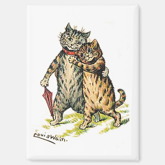 Louis Wain, Cat Couple Magnet (Front)
