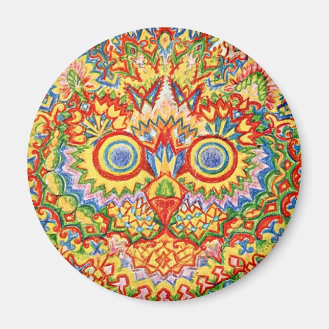 Louis Wain cat Magnet (Front)