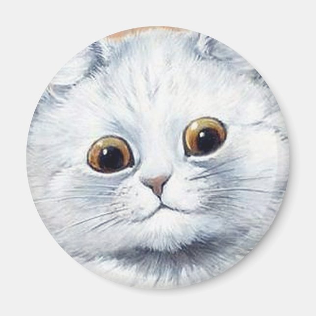 Louis Wain cat Magnet (Front)
