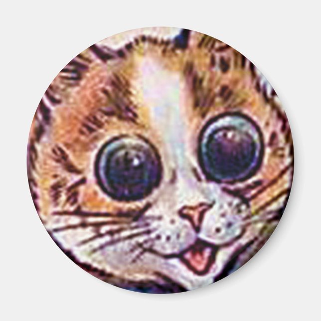Louis Wain cat Magnet (Front)