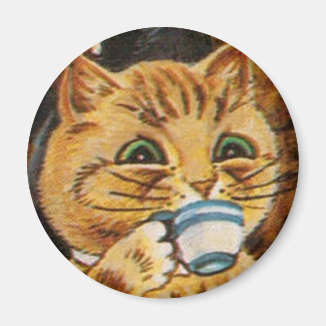Louis Wain cat Magnet (Devant)
