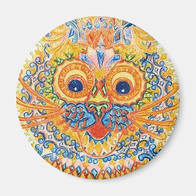 Louis Wain cat Magnet (Front)
