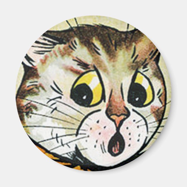 Louis Wain cat Magnet (Front)
