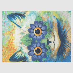 Louis Wain Cat Psychedelic Tissue Paper