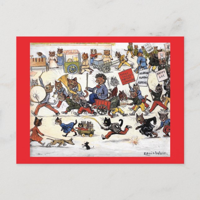 Louis Wain Cats 2 Postcard (Front)