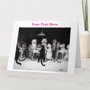 Louis Wain Cats 3 Card