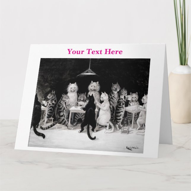 Louis Wain Cats 3 Card (Front)