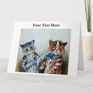Louis Wain Cats 3 Card