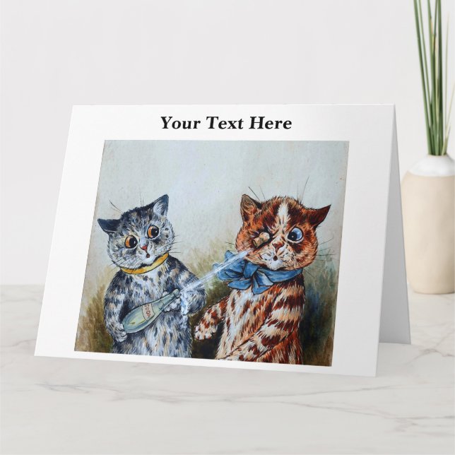 Louis Wain Cats 3 Card (Front)