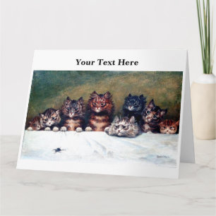 Louis Wain Cats 3 Card