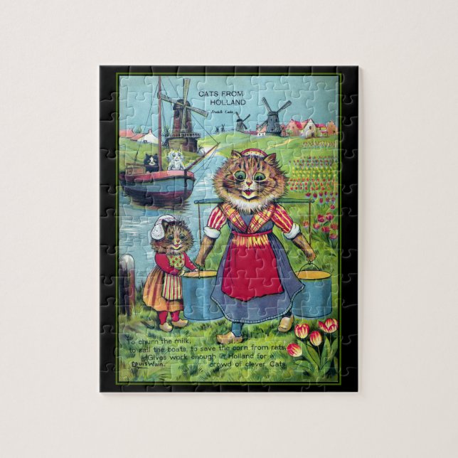 Louis Wain Cats from Holland Puzzle (Vertical)