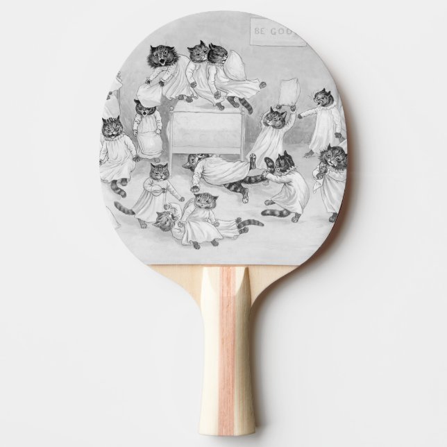 Louis Wain Cats in the Dorm - Funny Paddle (Front)