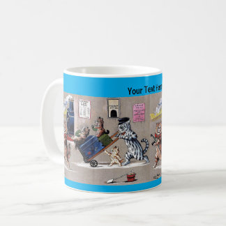 Louis Wain Cats "Railway" Coffee Mug