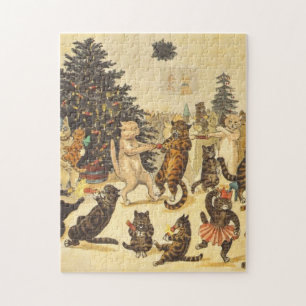Louis Wain Christmas Party Jigsaw Puzzle