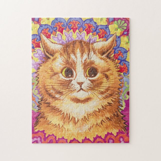 Louis Wain Colorful Cat Jigsaw Puzzle (Vertical)