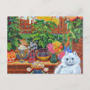 Louis Wain Flower Lovers Cat Postcard