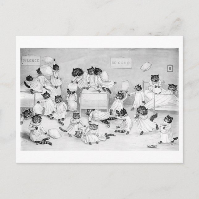 Louis Wain Postcard (Front)