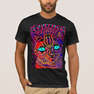 LOUIS WAIN PSYCHEDELIC CAT T-SHIRT