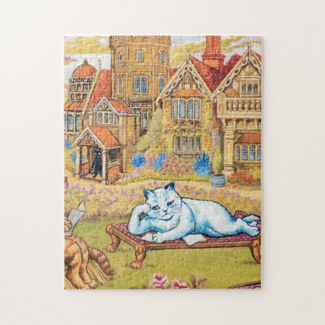 Louis Wain - Summer Tea Party Jigsaw Puzzle (Vertical)
