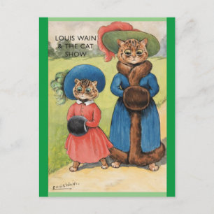 Louis Wain, The Cat Show, Art Postcard