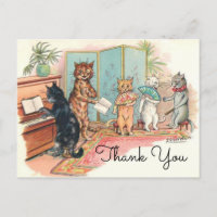 Louis Wain Victorian Cats Parlour Music circa 1903