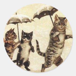 Louis Wain Vintage Cats Sticker