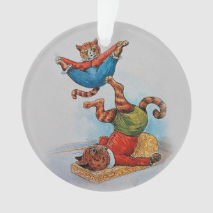 Louis Wain's Acrobatic Cats Vintage Christmas Ornament