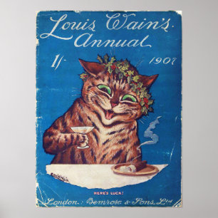 Louis Wains Annual 1907 Poster