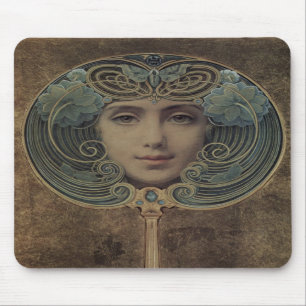 Louis Welden Hawkins Art Nouveau Mousepad