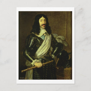 Louis XIII (1601-43) (oil on canvas) Postcard