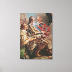 Louis XIII  dedicating the Church of Notre-Dame Canvas Print