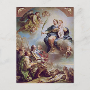 Louis XIII  Dedicating the Church Postcard