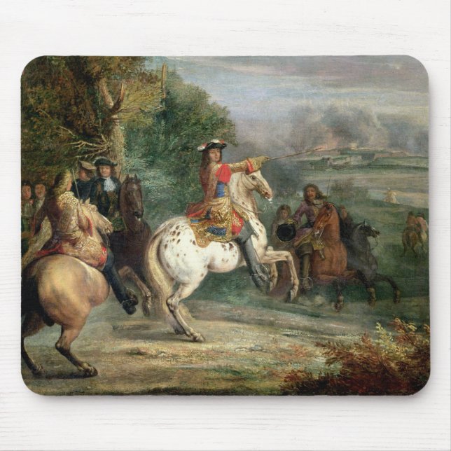 Louis XIV (1638-1715) Overseeing the Siege of a Ci Mouse Pad (Front)