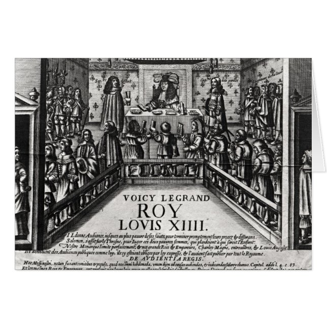 Louis XIV  administering justice (Front Horizontal)