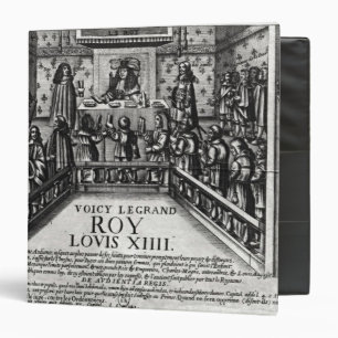 Louis XIV  administering justice Binder