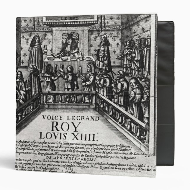 Louis XIV  administering justice Binder (Front/Inside)