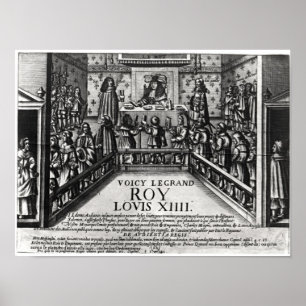 Louis XIV  administering justice Poster