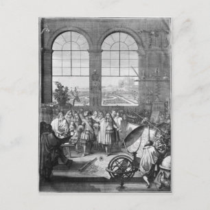 Louis XIV and his Entourage Visiting Postcard